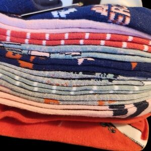 DC Superhero Themed Socks - Blue and Red 10pk